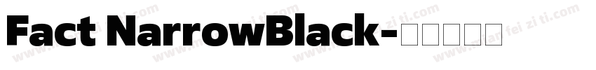Fact NarrowBlack字体转换